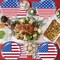 48pcs Independence Day Party Supplies,include 24 Dessert plate, 24 Napkin (Independence Day)